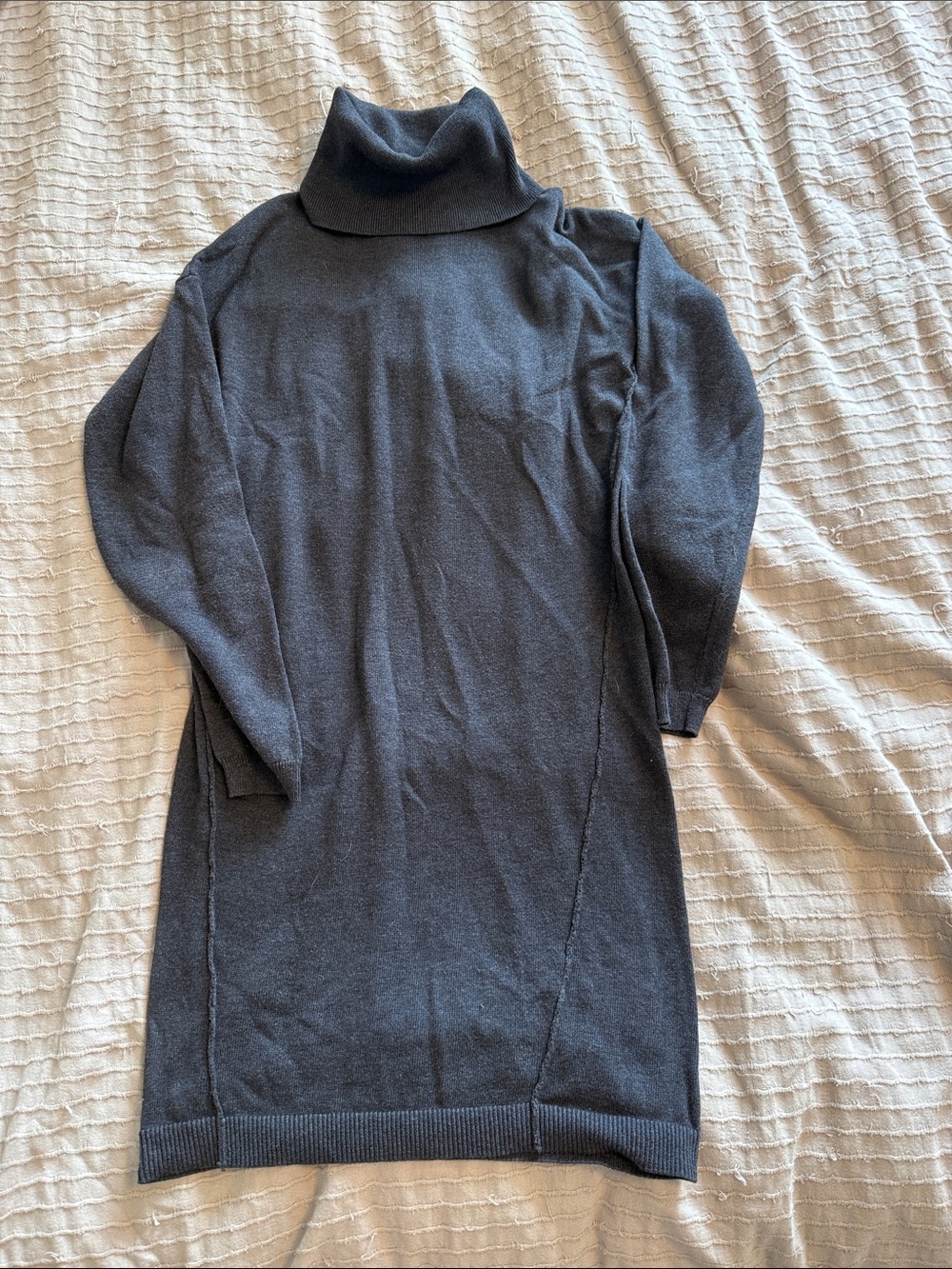 Lole Charcoal Gray Turtleneck Long Sleeve Dress